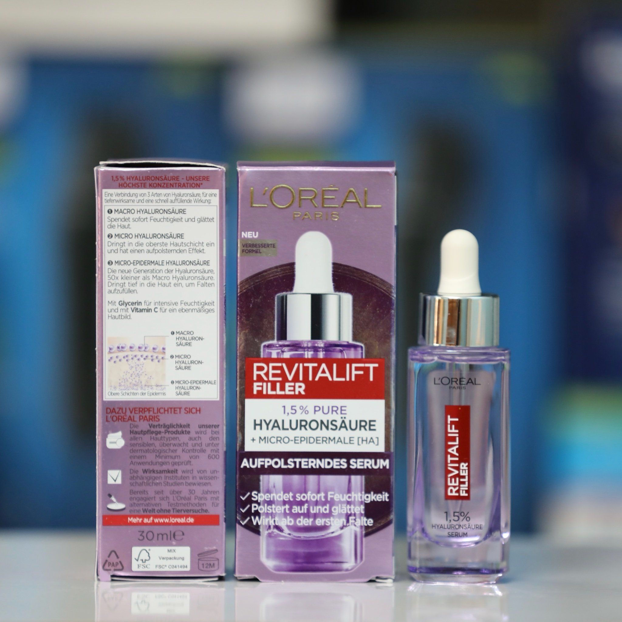 Serum siêu cấp ẩm, trẻ hóa da Loreal Revitalift Filler, 30ml