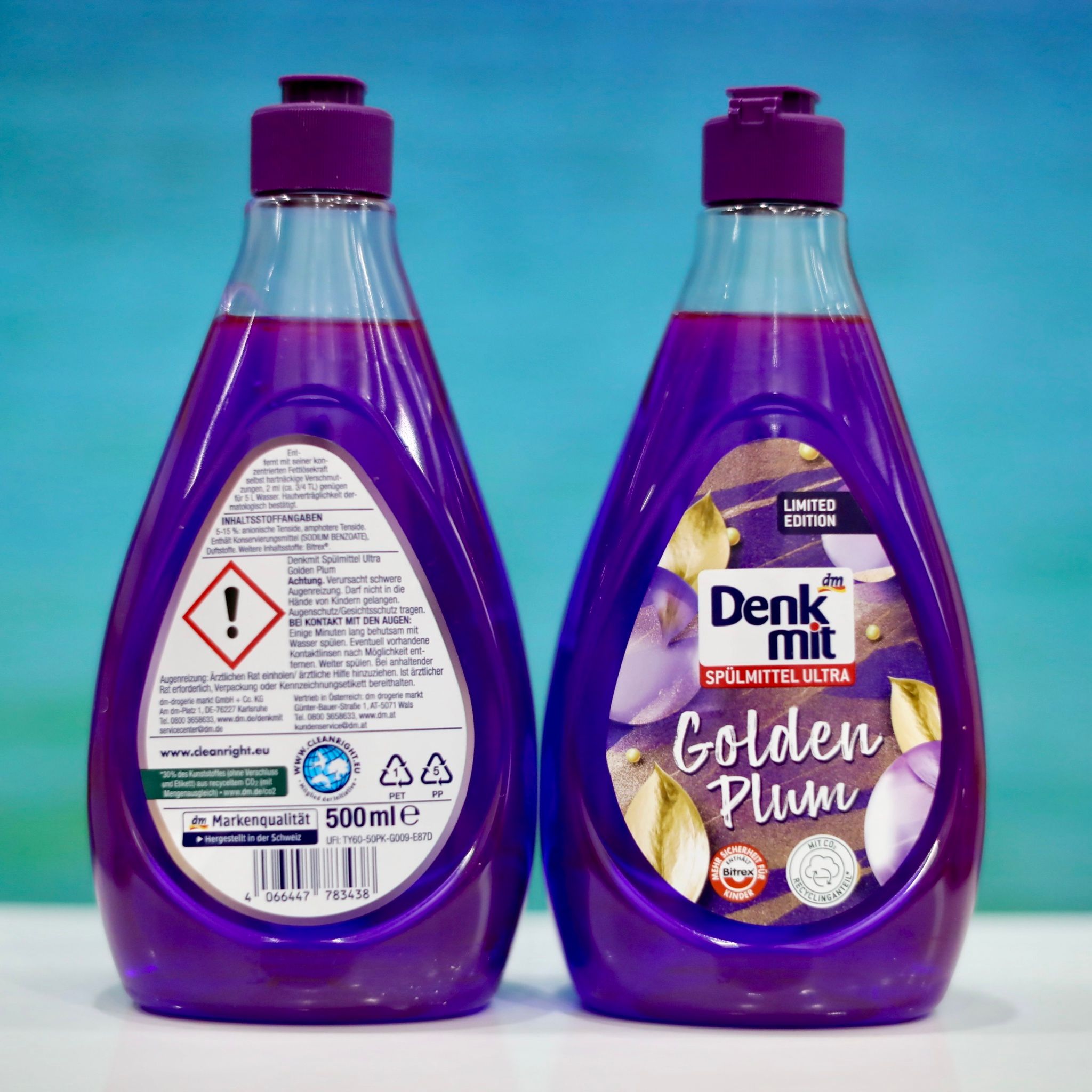 Nước rửa bát Denkmit Golden Plum chai 500ml