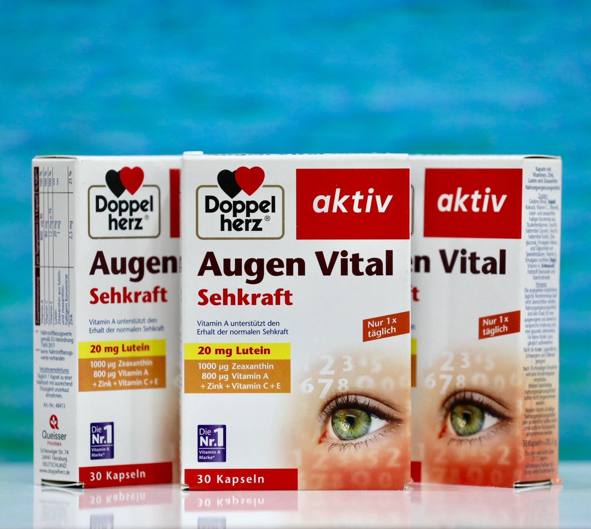 Viên uống bổ mắt Augen Vital Sehkraft 20mg, hộp 30 viên