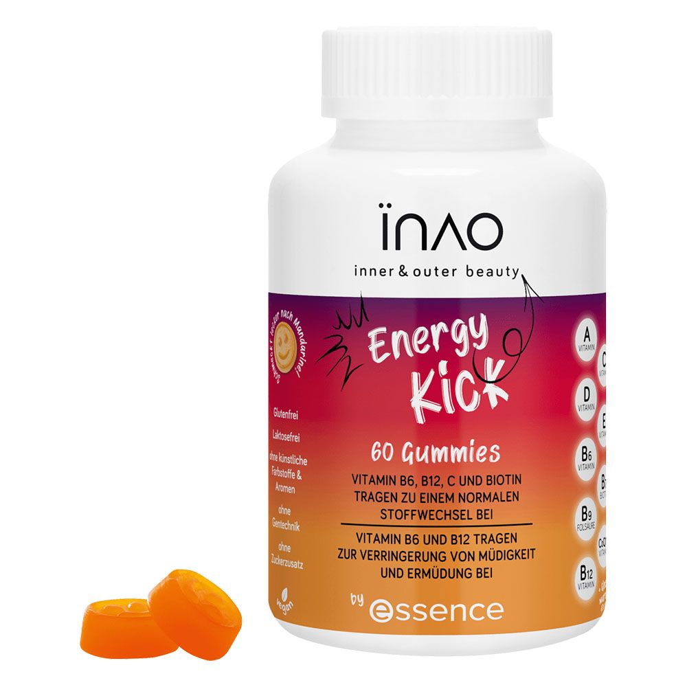 Vitamin Tổng Hợp Tăng Năng Lượng ENERGY KICK BY ESSENCE Dạng Kẹo Dẻo, hộp 60 viên