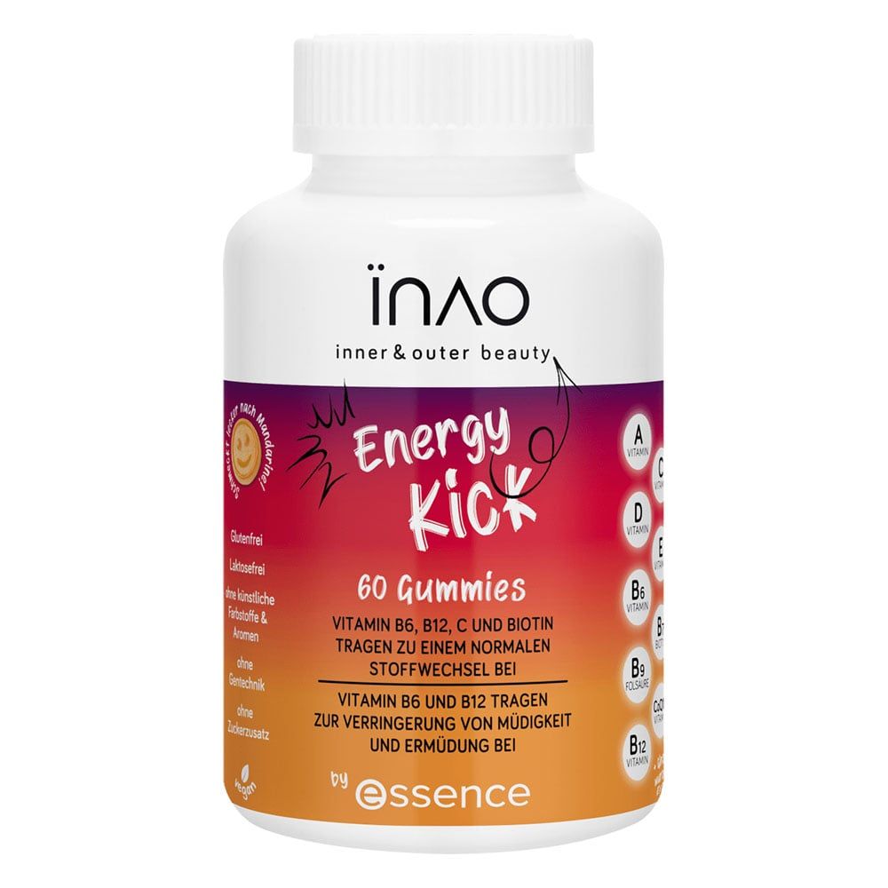 Vitamin Tổng Hợp Tăng Năng Lượng ENERGY KICK BY ESSENCE Dạng Kẹo Dẻo, hộp 60 viên