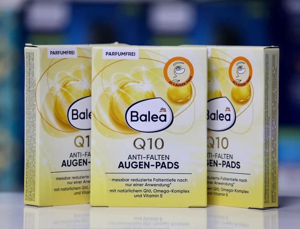 Mặt nạ mắt Balea Q10 chống nhăn, hộp 12 miếng