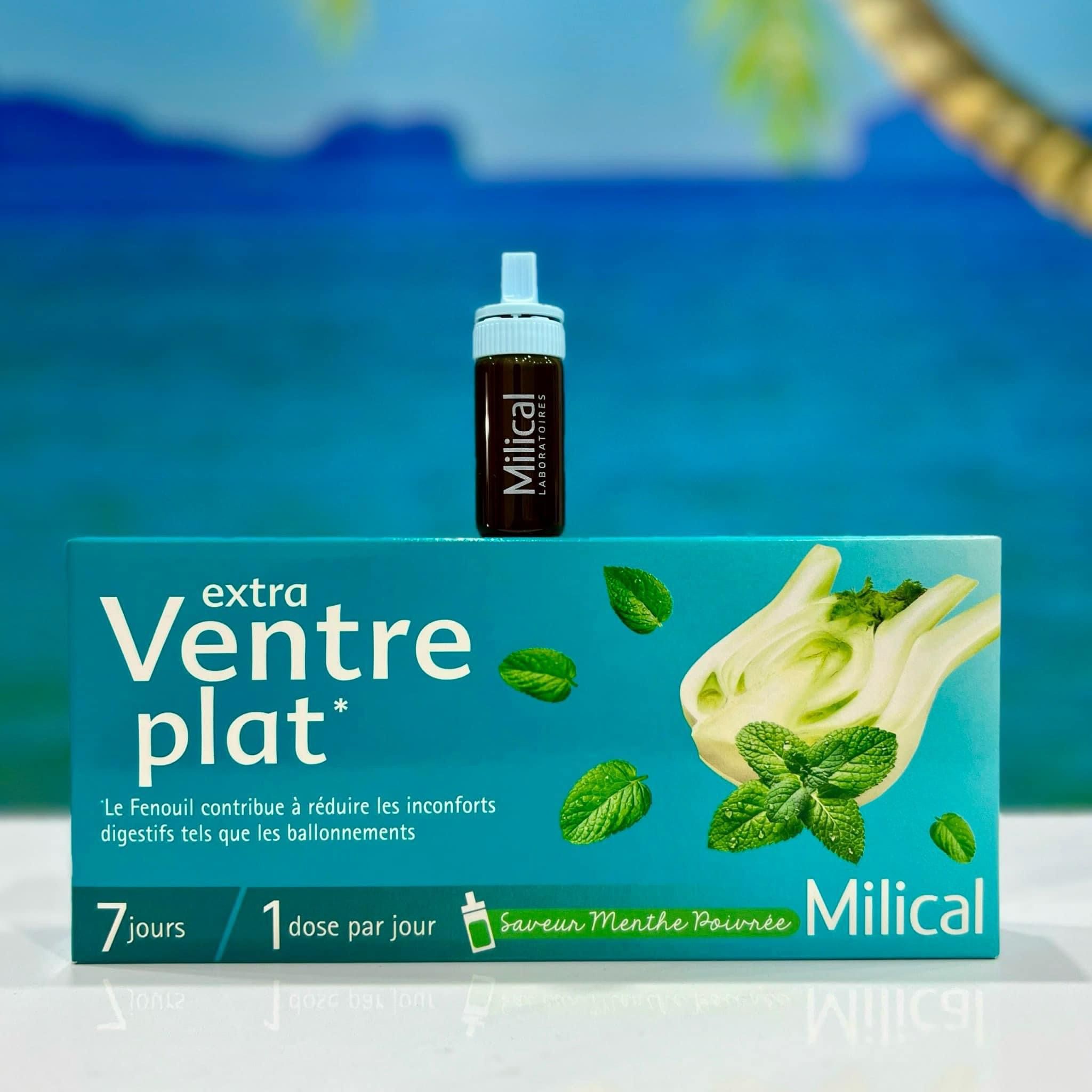 Thải độc Ventre plat xanh, hộp 7 ống