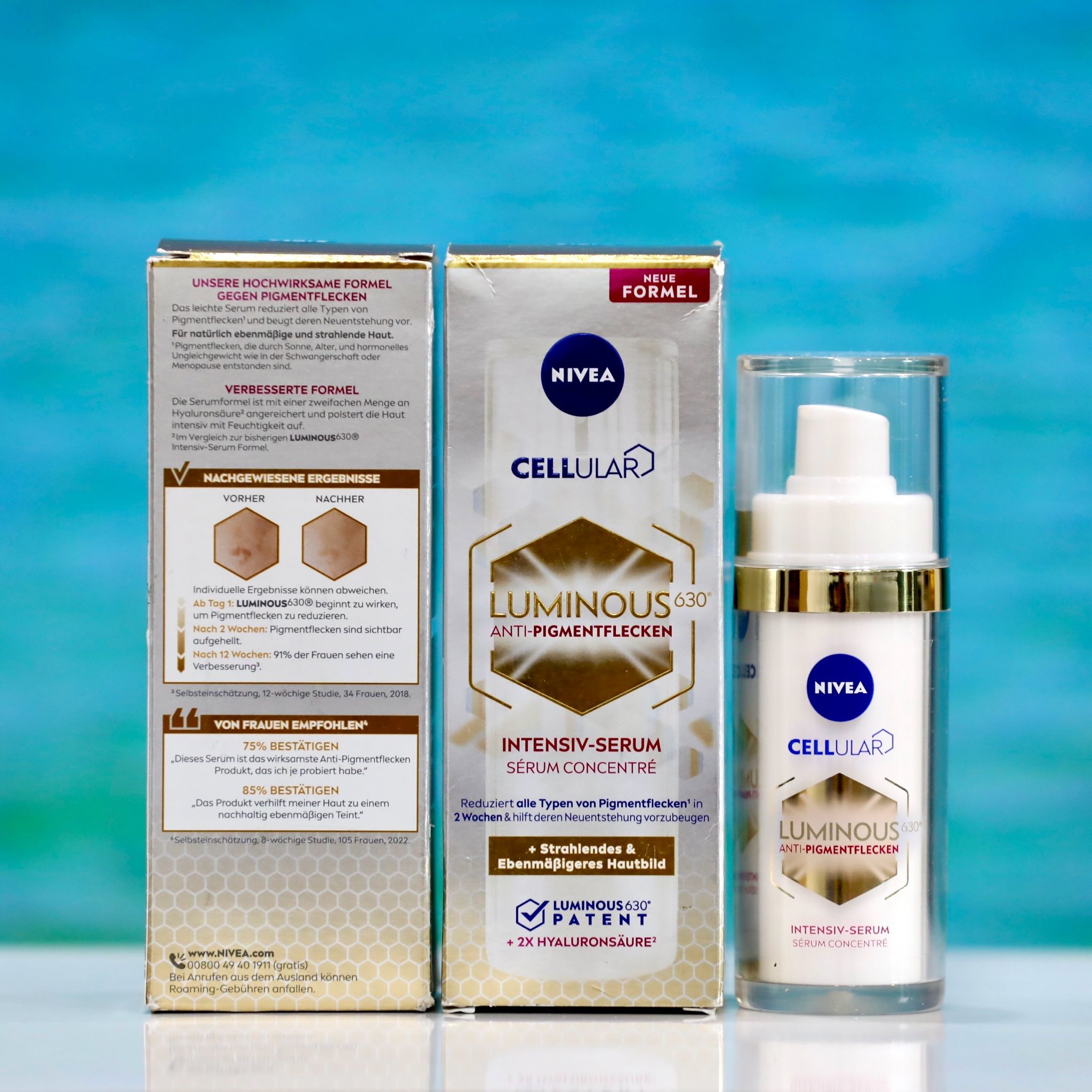 Serum tinh chất chuyên sâu làm mờ đốm nâu, ngăn ngừa thâm nám Nivea cellular Luminous 630