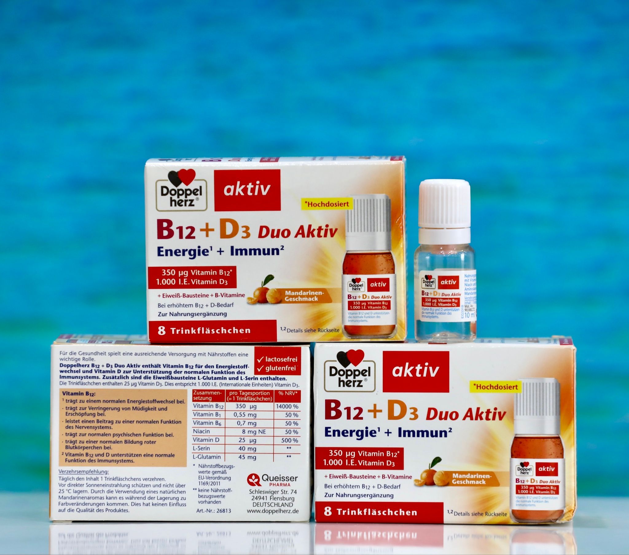 Thực phẩm bổ sung Doppelherz B12 + D3 Duo Aktiv – Hỗ trợ năng lượng & sức đề kháng
