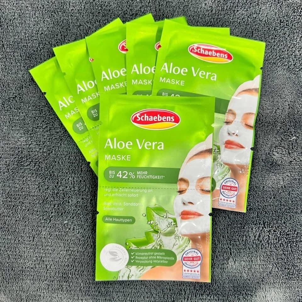 Mặt Nạ Dưỡng Ẩm Schaebens Aloe Vera – Cấp Ẩm Tức Thì, Làn Da Căng Mịn