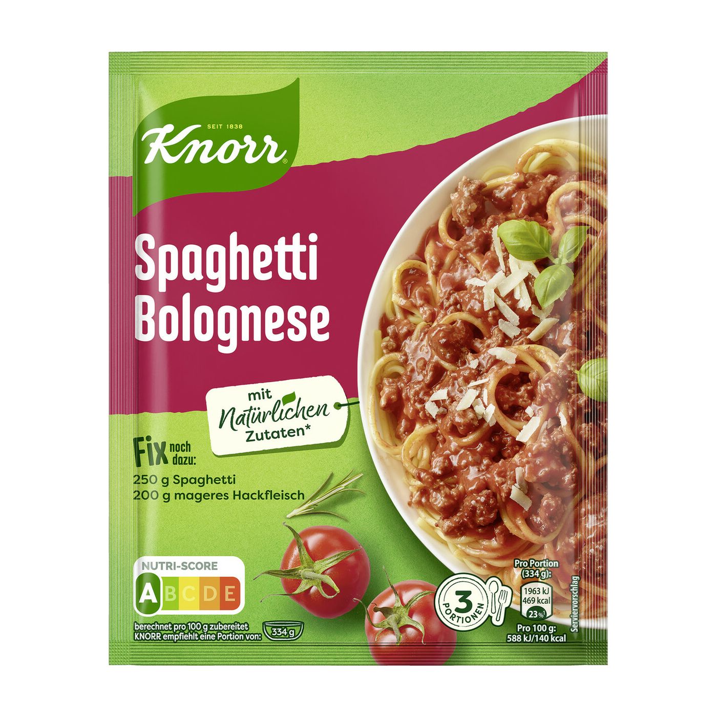  Gia vị mỳ ý Knorr Spaghetti Bolognese bò bằm cà chua 