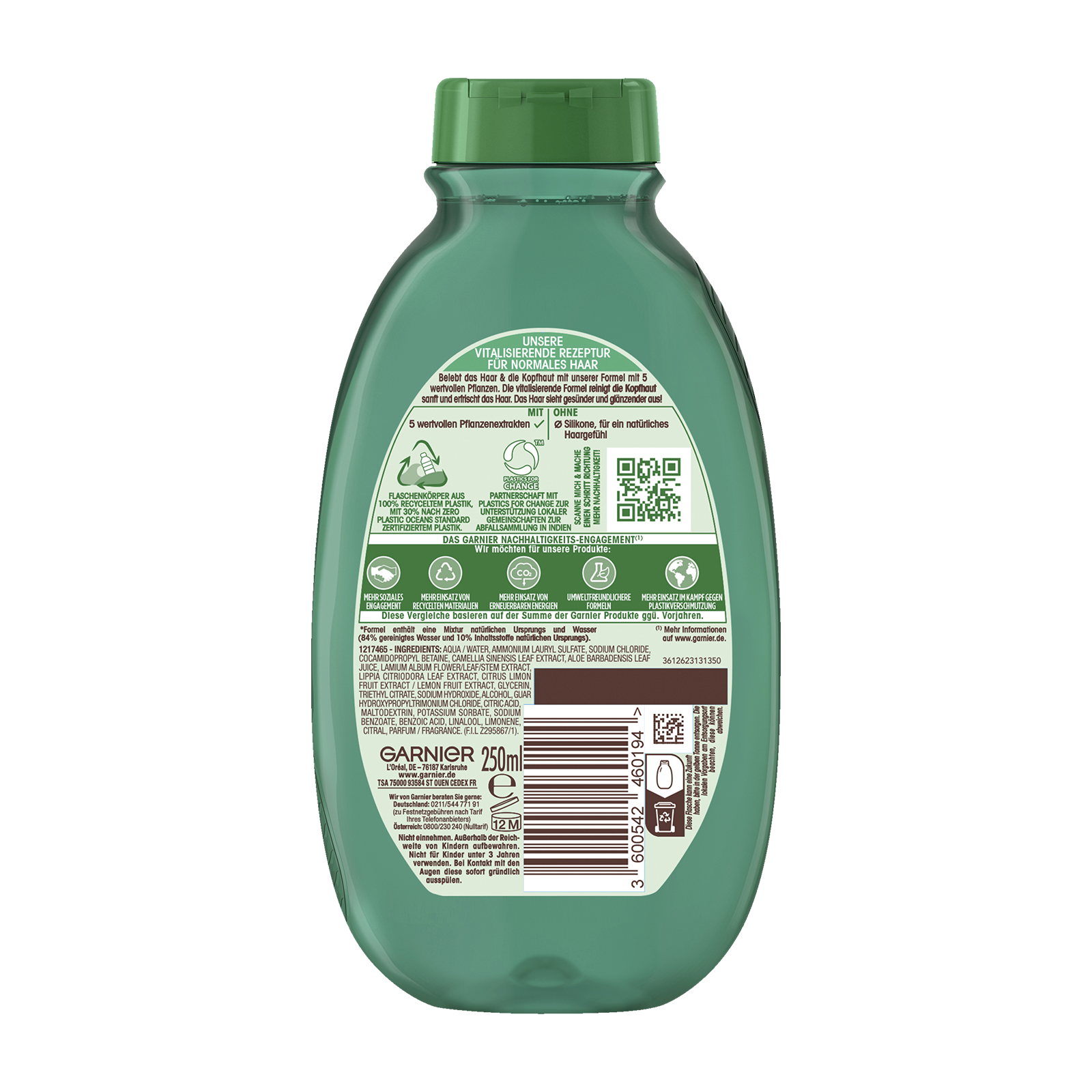 Dầu gội Garnier Wahre Schätze Vitalisierendes Shampoo – Làm sạch dịu nhẹ, nuôi dưỡng tóc tự nhiên