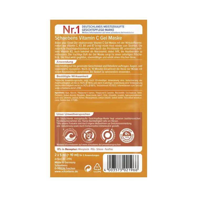 Miếng đắp mặt nạ dưỡng da Vitamin C