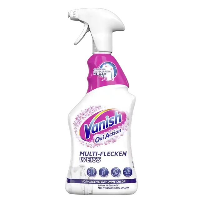 Xịt trắng quần áo Vanish Oxi Action chai 750ml