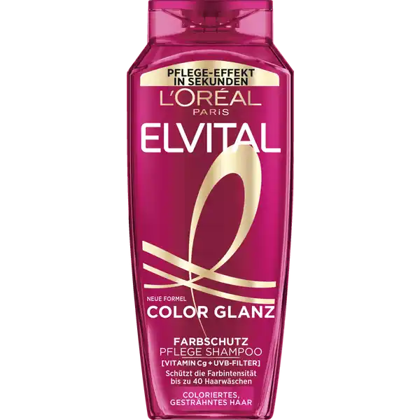 Dầu gội L'Oréal Elvital Color Glanz - Bảo vệ màu nhuộm, bóng mượt tóc, 250ml