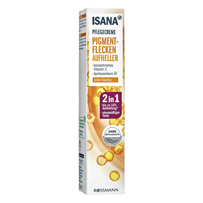 Kem trị nám, tàn nhang Isana 2in1 PIGMENTFLECKEN AUFHELLER, 50ml