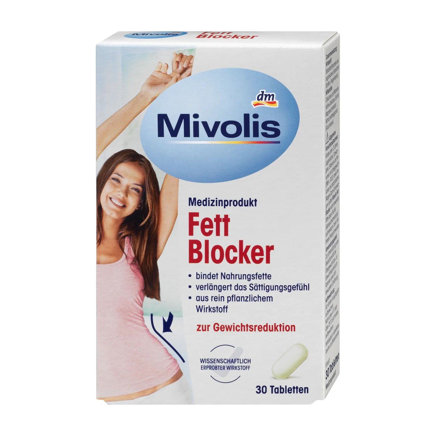  Viên uống giảm cân Mivolis Fett Blocker, hộp 30 viên 