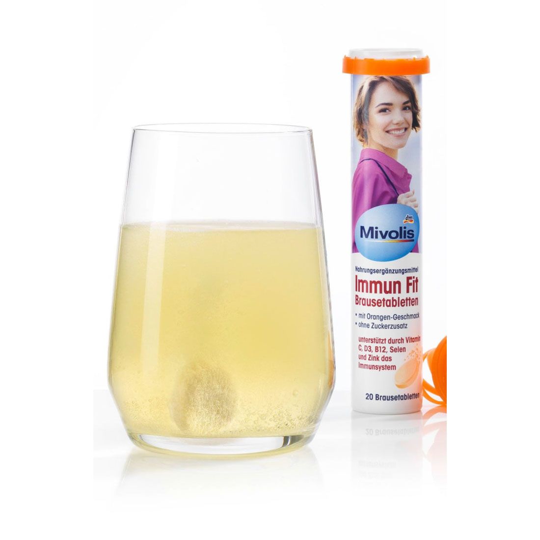 Viên Sủi Tăng Đề Kháng Mivolis Immun Fit, hộp 20 viên