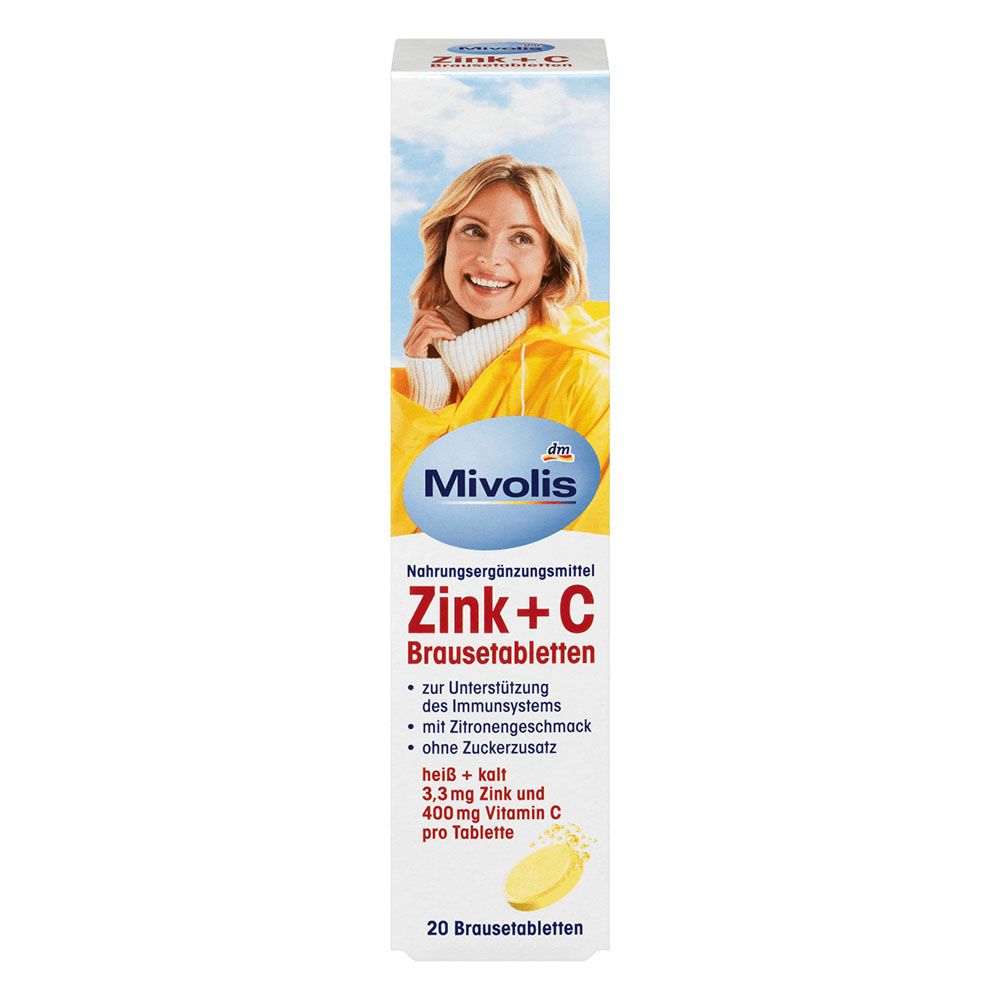 Viên sủi C + Zink của Mivolis, hộp 20 viên