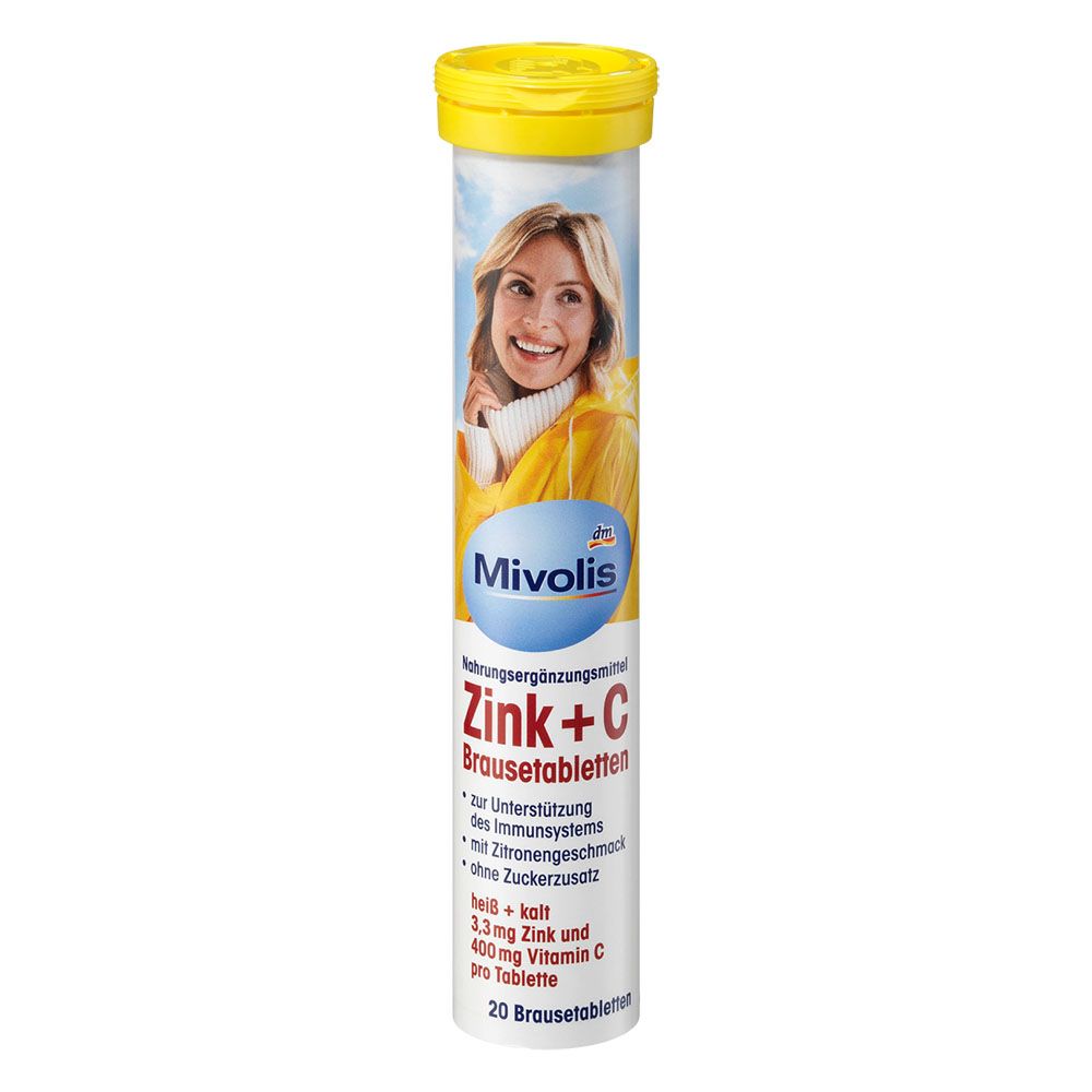 Viên sủi C + Zink của Mivolis, hộp 20 viên