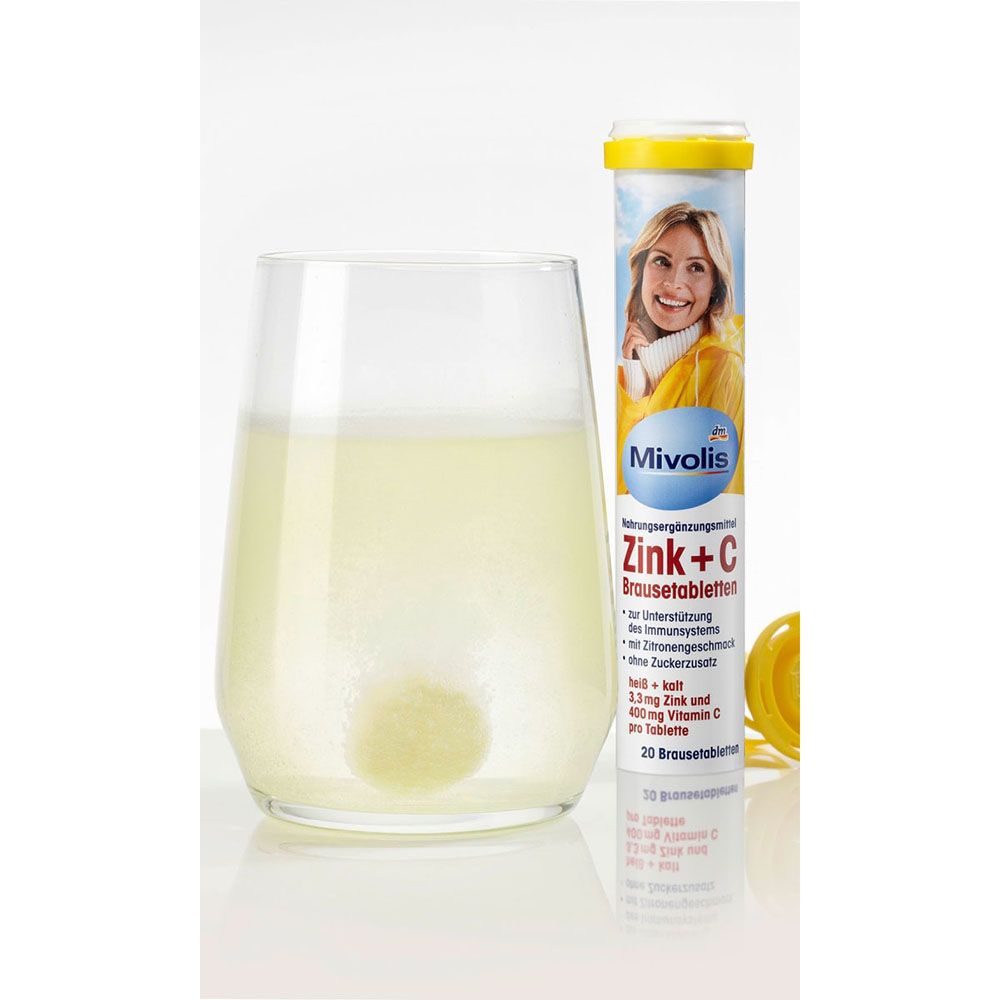 Viên sủi C + Zink của Mivolis, hộp 20 viên