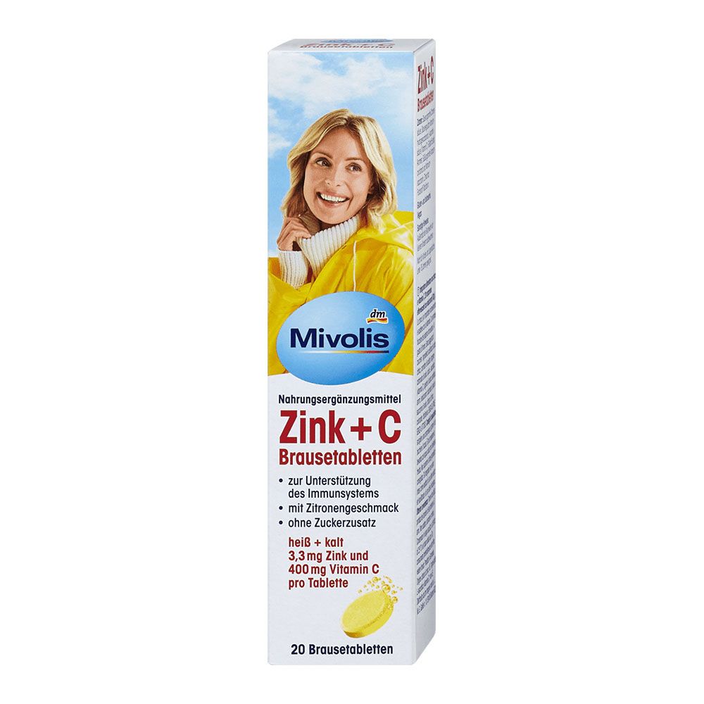 Viên sủi C + Zink của Mivolis, hộp 20 viên