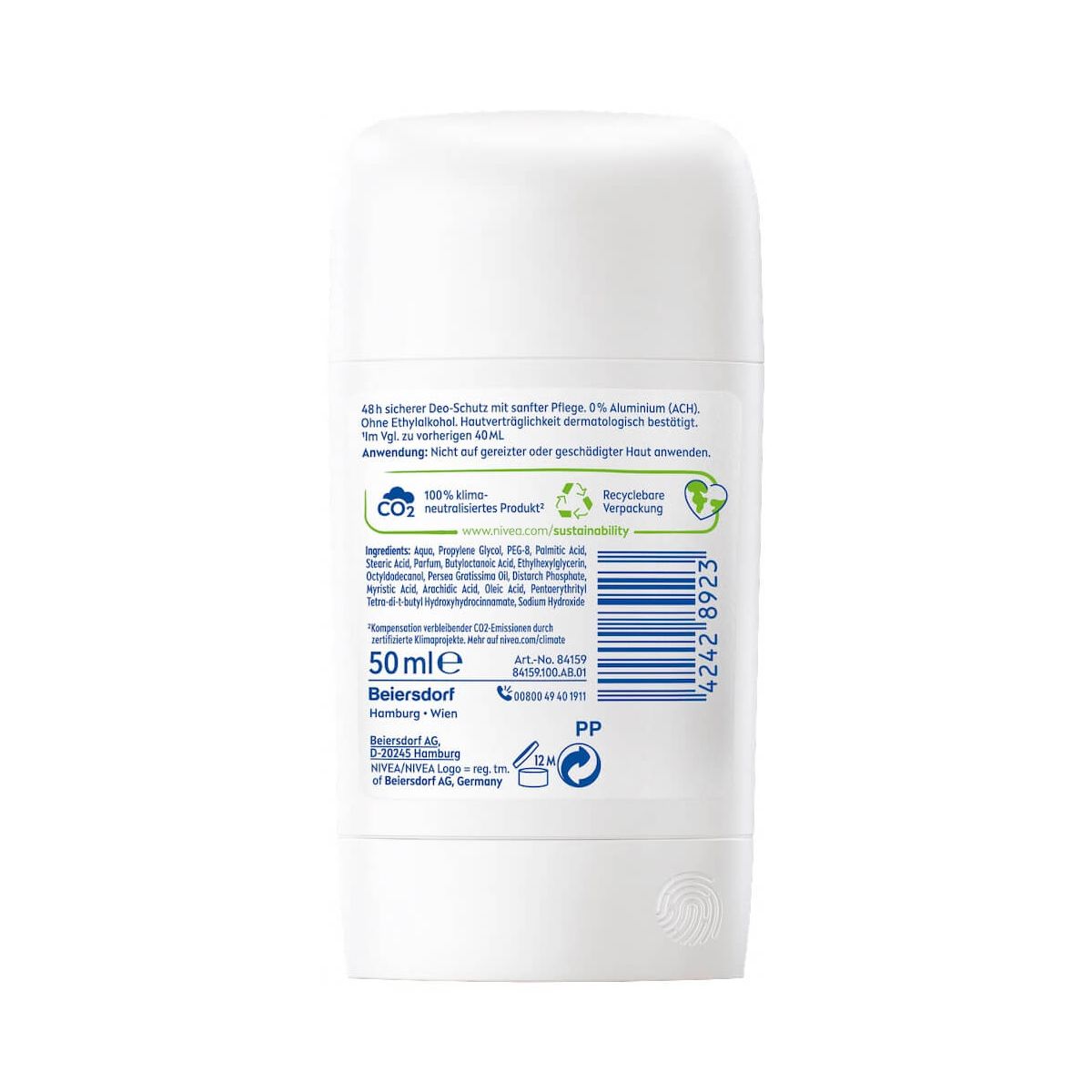 Sáp lăn nách Nivea Fresh Natural 0% Aluminium, 50ml