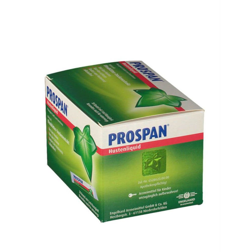 Siro Prospan Hustenliquid dạng gói 5ml chữa ho cho trẻ 6+ và người lớn vô cùng tiện dụng và dễ sử dụng, hộp 21 gói, gói 5ml