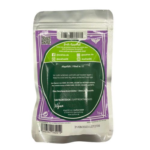 Nhụy hoa nghệ tây SAFFRON hàng chuẩn Đức, gói 1g
