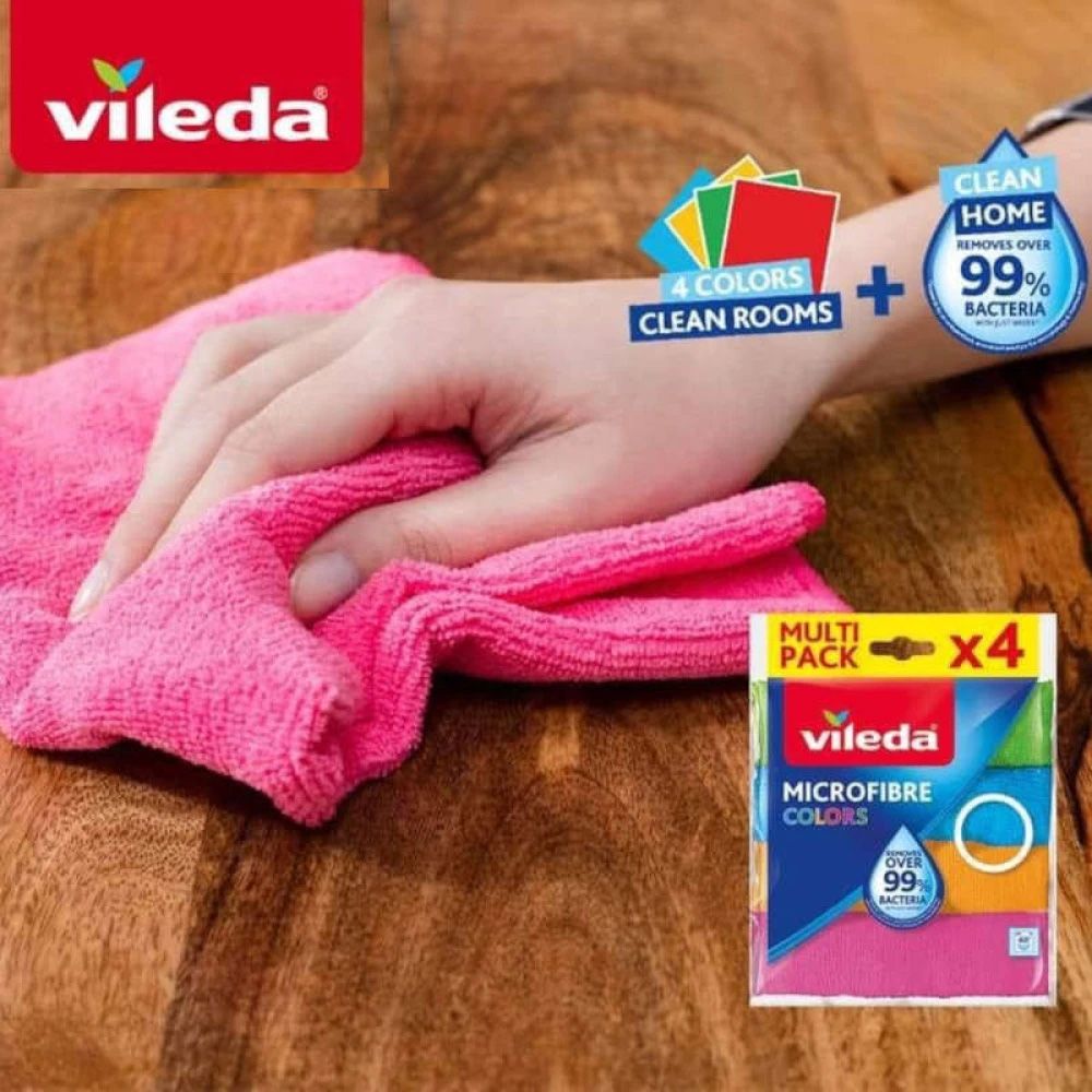 KHĂN LAU ĐA NĂNG VILEDA SET 4 CHIẾC
