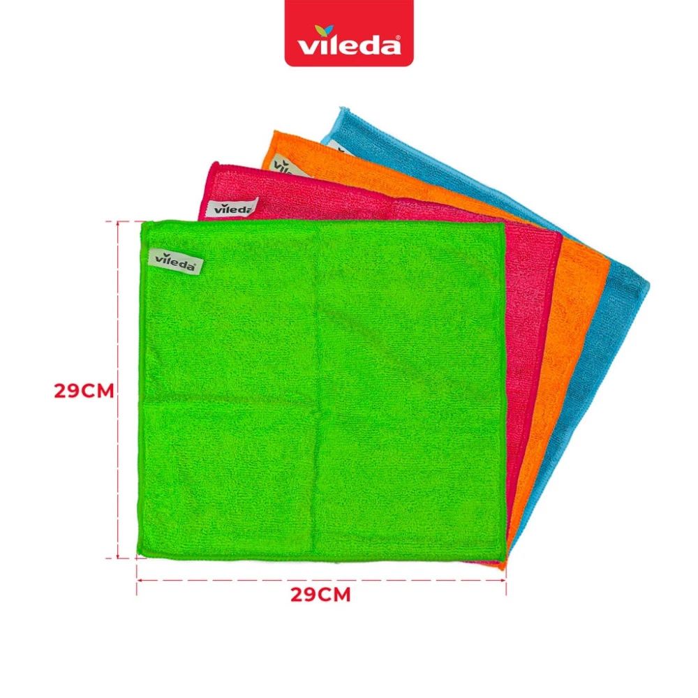 KHĂN LAU ĐA NĂNG VILEDA SET 4 CHIẾC