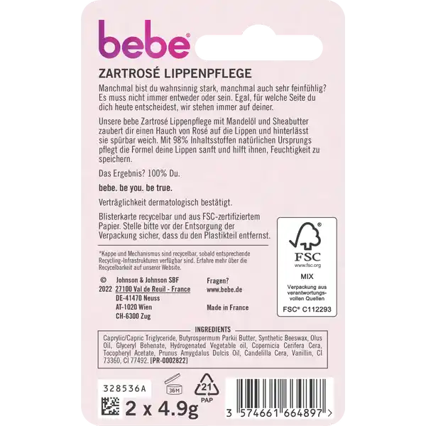 Son dưỡng môi bebe set 2 thỏi