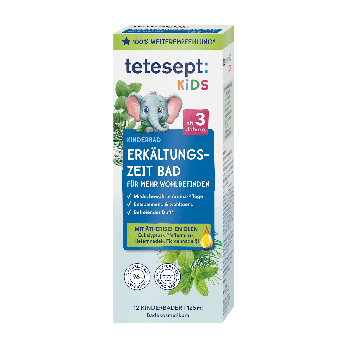 Dầu tắm trẻ em Tetesept Kids – Hỗ trợ thư giãn trong thời điểm giao mùa, 125ml