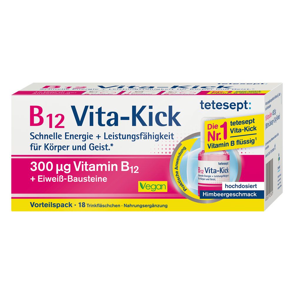 Hàng Đức B12 Vita-Kick tetesept hộp 18 ống
