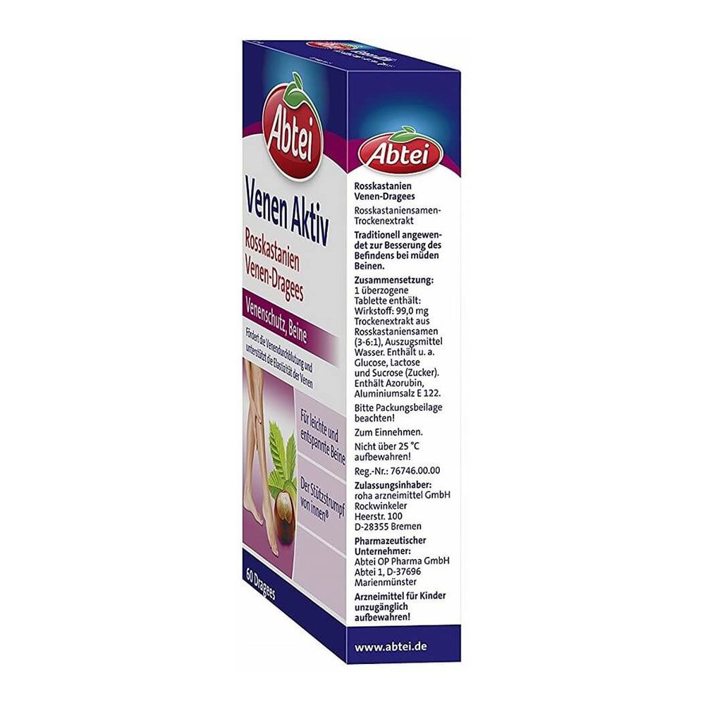 Viên Uống Giãn Tĩnh Mạch Abtei Venen Aktiv, 60 Viên