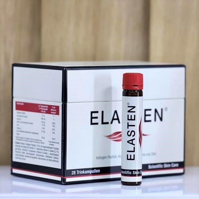 COLLAGEN ELASTEN – Collagen uống số 1 tại Đức và Châu Âu, hộp 28 ống/25ml/ 1 ống