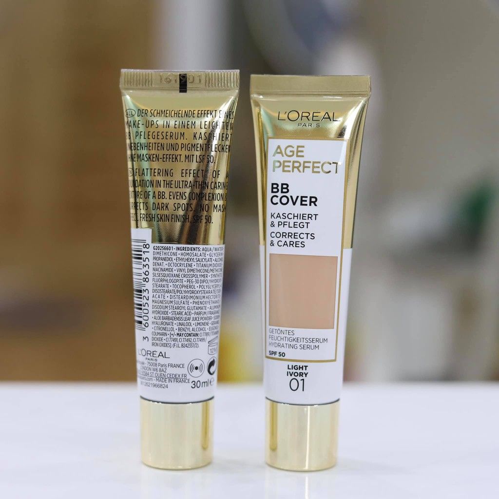 Kem BB COVER LOREAL AGE PERFECT Chống Lão Hóa - Siêu Mềm Mịn Tuýp 30ml