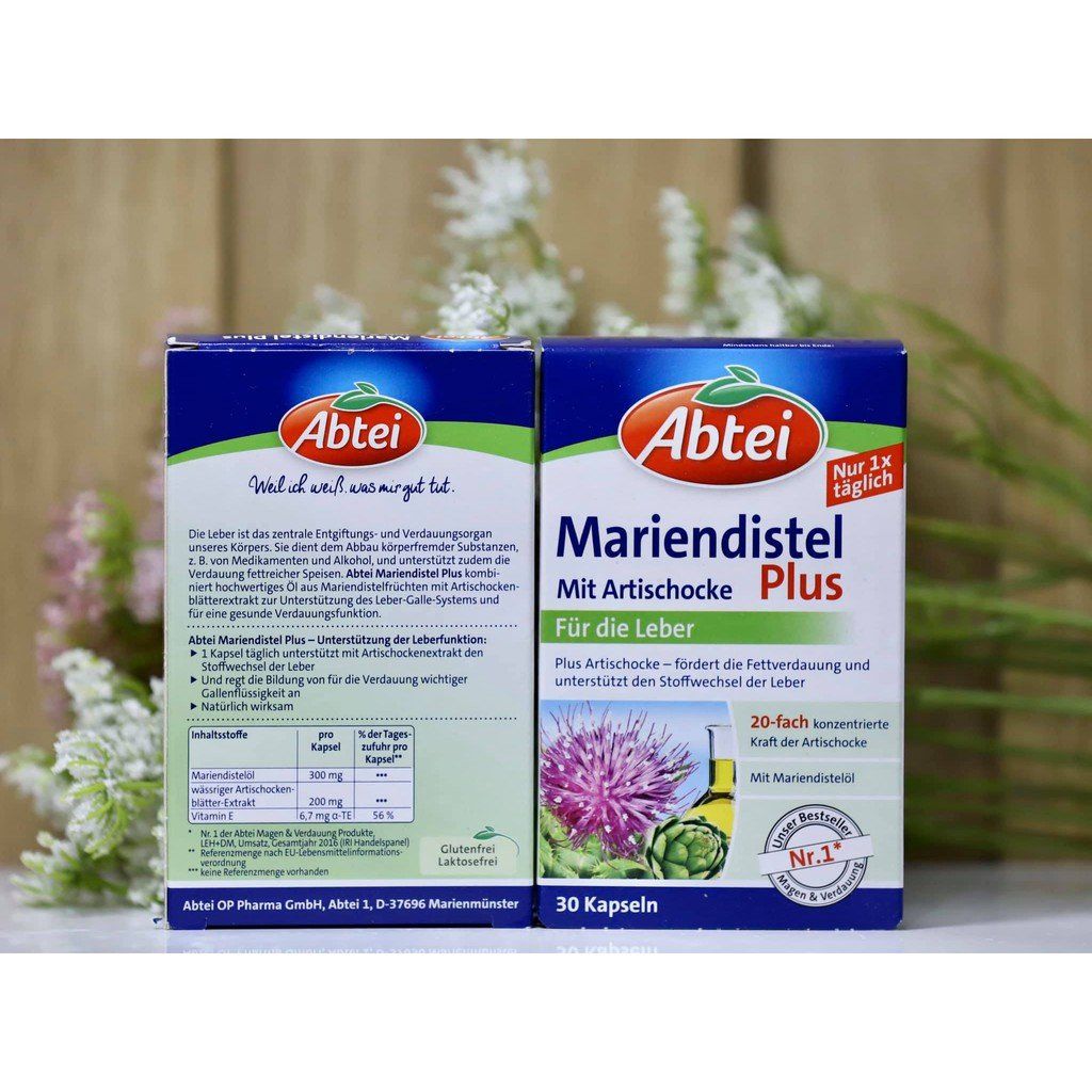 Thuốc Bổ Gan Abtei Mariendistel Plus, 30 Viên