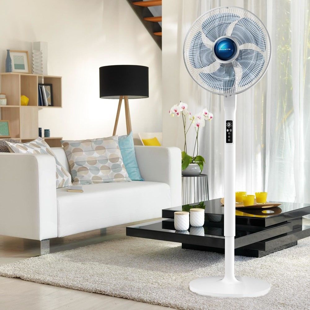 Quạt cây 5 cánh thông minh siêu mát, siêu êm, siêu tiết kiệm điện, công suất 70W, hãng Rowenta VU5770