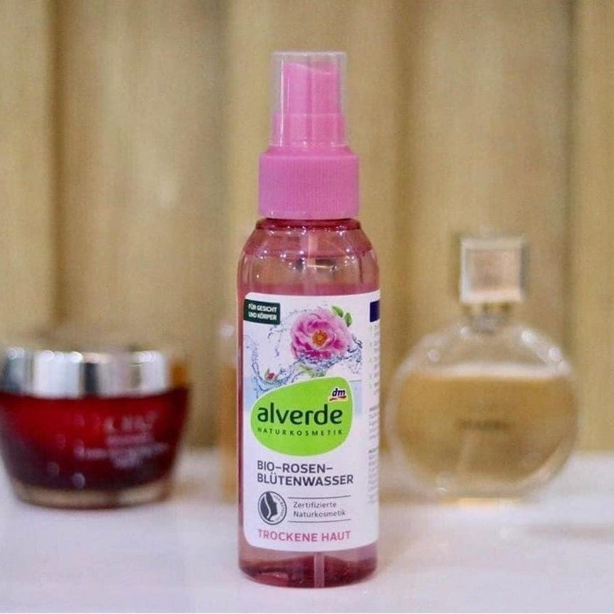 Nước Hoa Hồng Alverde Bio Rosen Dạng Xịt, 100 ml