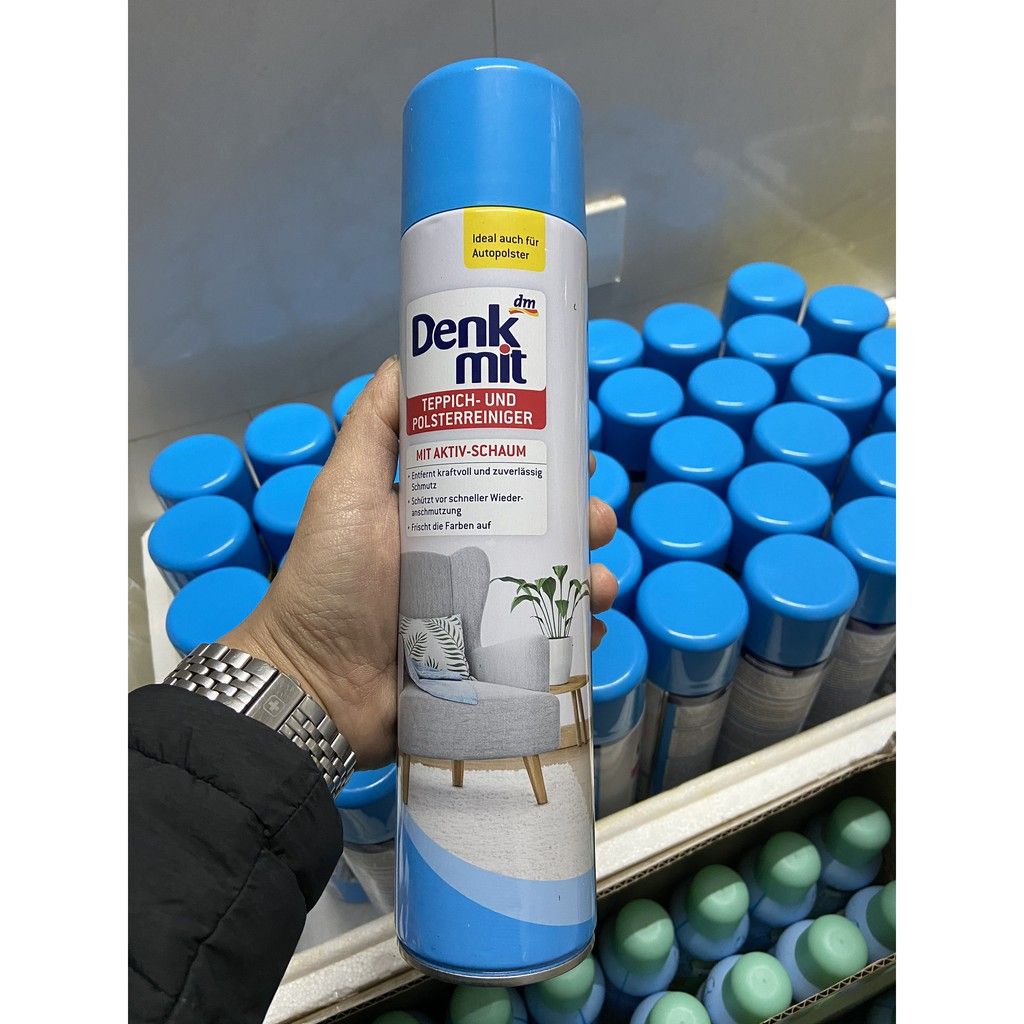 XỊT VỆ SINH SOFA BỌC VẢI VÀ THẢM NHÀ HÃNG DENKMIT - Hàng nội địa Đức, chai 600ml