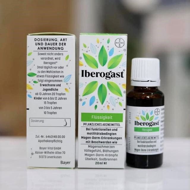 Thuốc Dạ Dày Iberogast Điều Trị Rối Loạn Tiêu Hóa, 20 ml