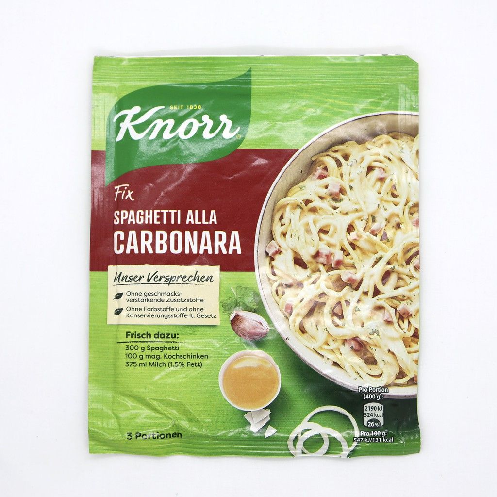  Gia Vị Mỳ Ý Knorr Vị Carbonara Kem Nấm Gói 36g 