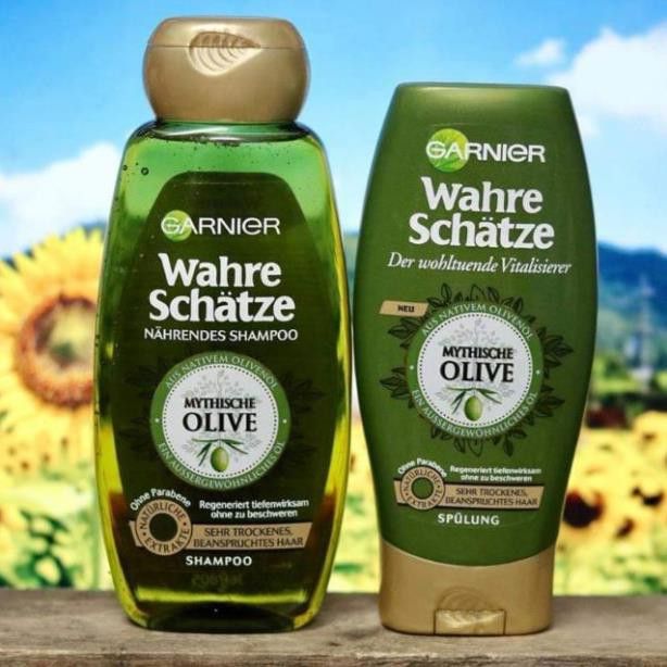 Bộ Gội Xả Garnier Hương Olive Dành Cho Tóc Rất Khô Và Hư Tổn