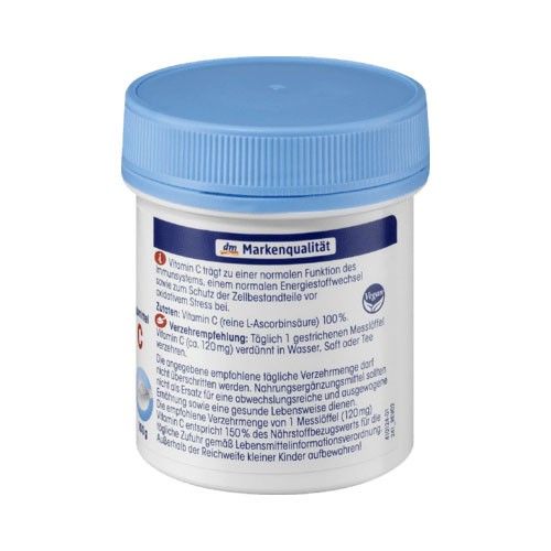 Bột Vitamin C nguyên chất của Mivolis Gesunde Plus, 100g