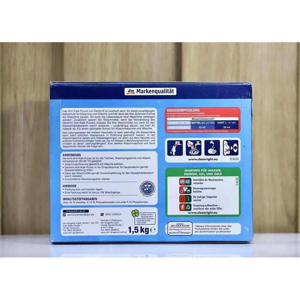 Bột tẩy lồng giặt DENKMIT