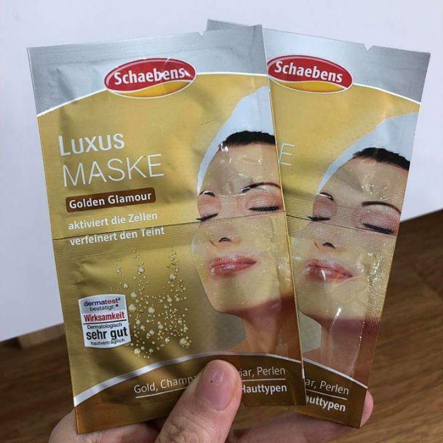 Mặt nạ vàng non Luxus Maske Mit Gold