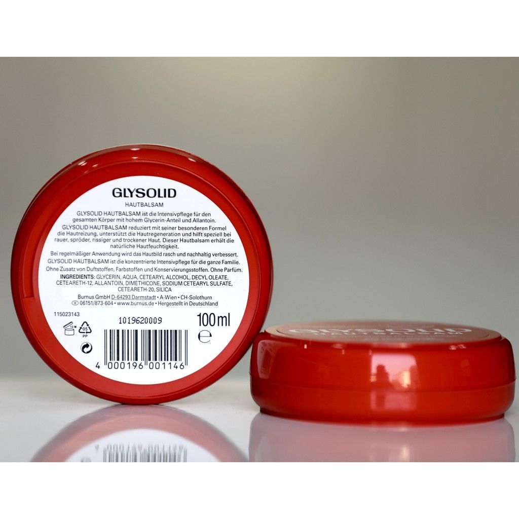 Kem nẻ Glysolid Hautbalsam chống da khô nứt nẻ, 100ml - Hàng nội địa Đức