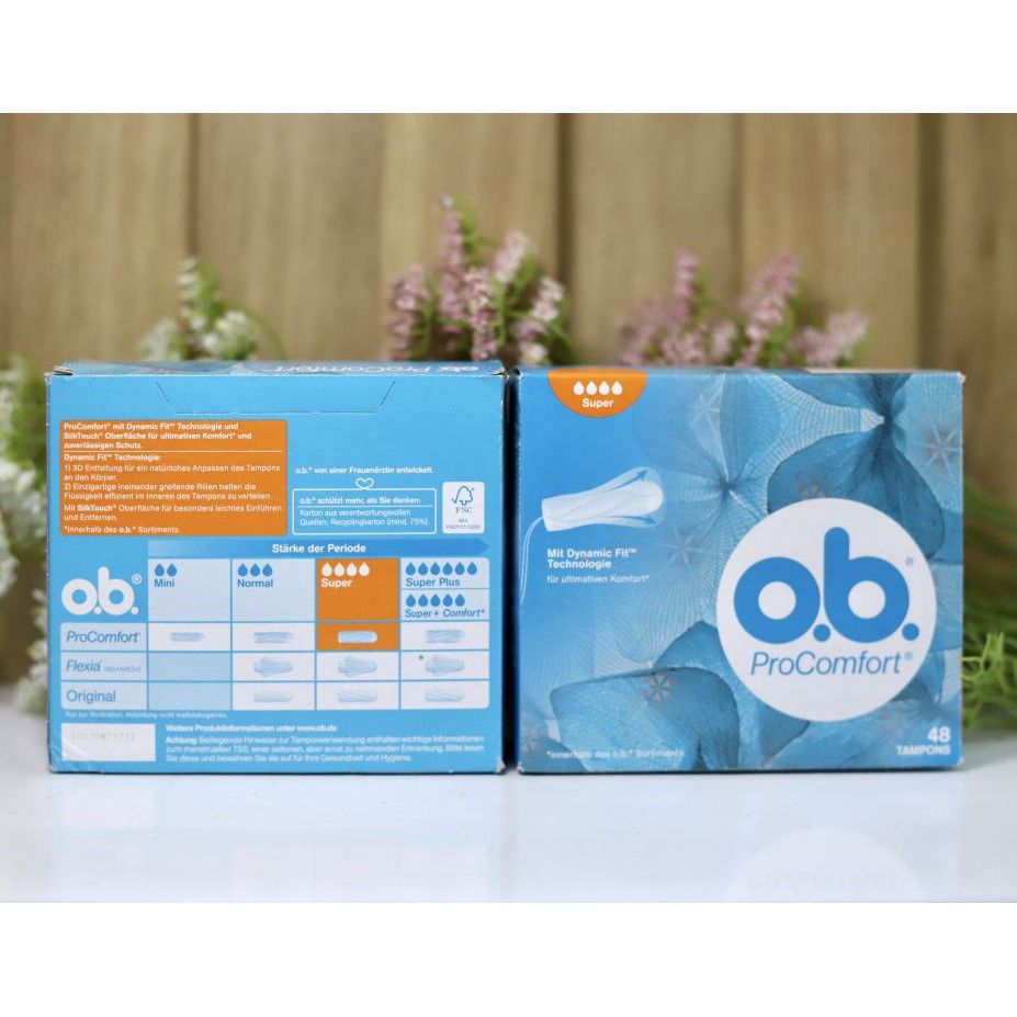 Bán lẽ Băng vệ sinh tampon 4 giọt OB Đức