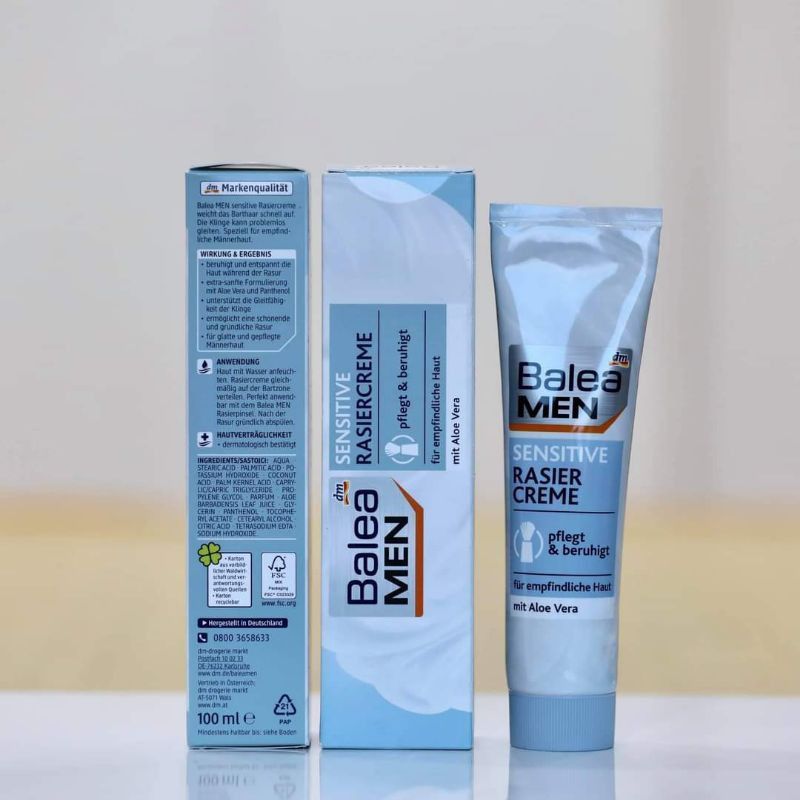 Tuýp kem cạo râu Balea Men, 100ml