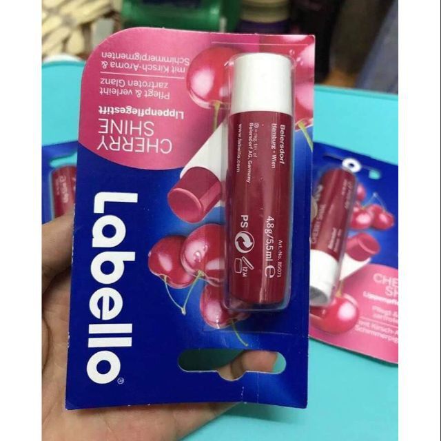 Son Labello có màu hương Cherry