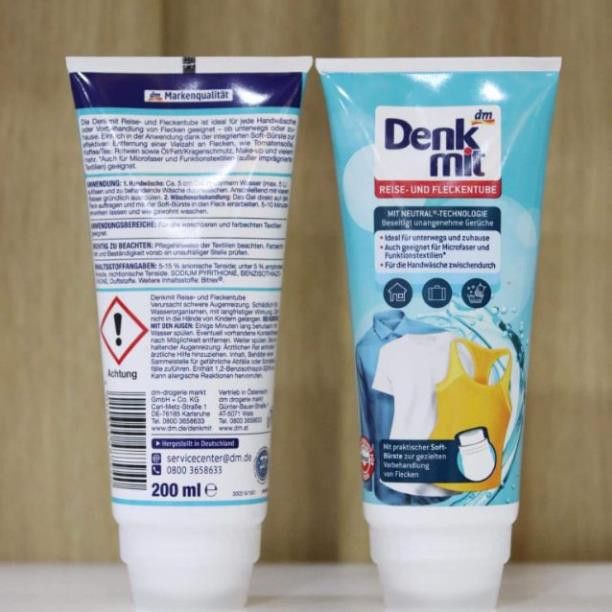 Tuýp kem giặt đồ lót và áo mỏng Denkmit