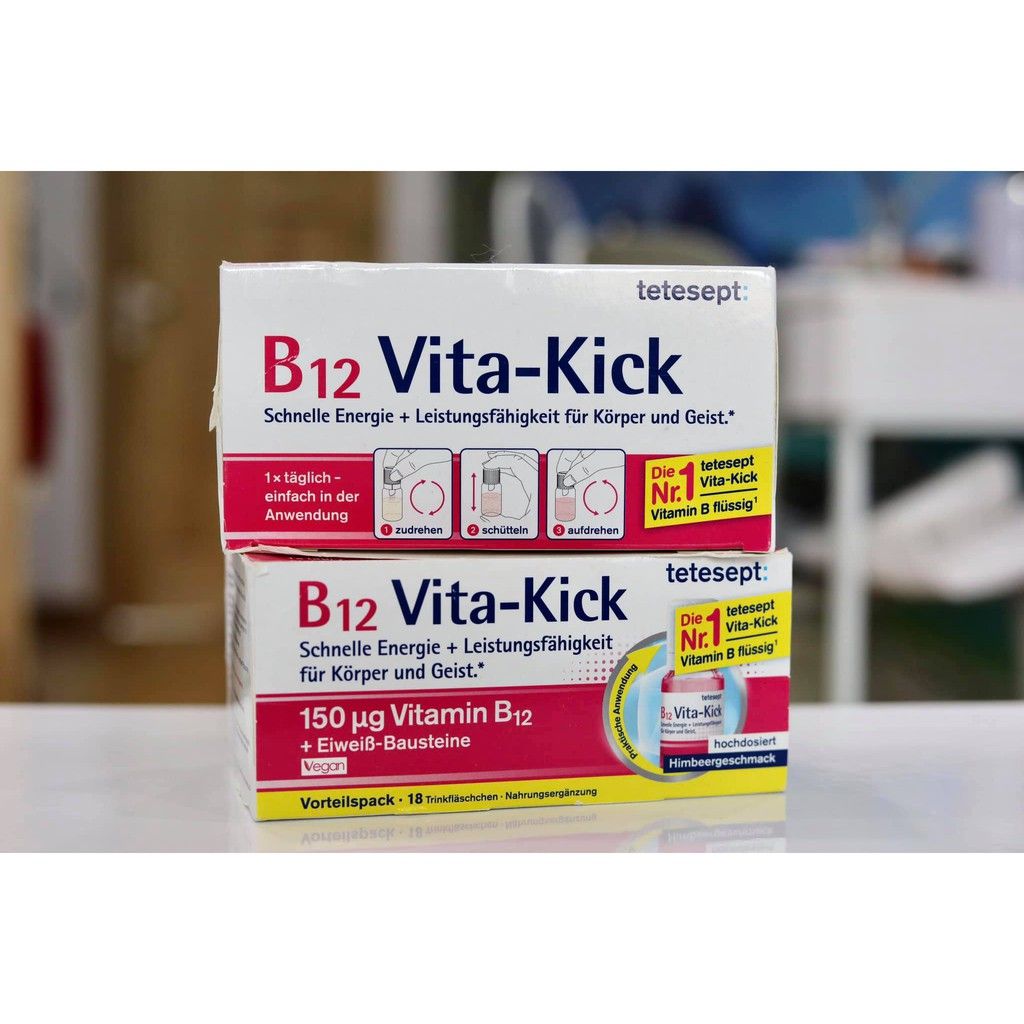 Hàng Đức B12 Vita-Kick tetesept hộp 18 ống