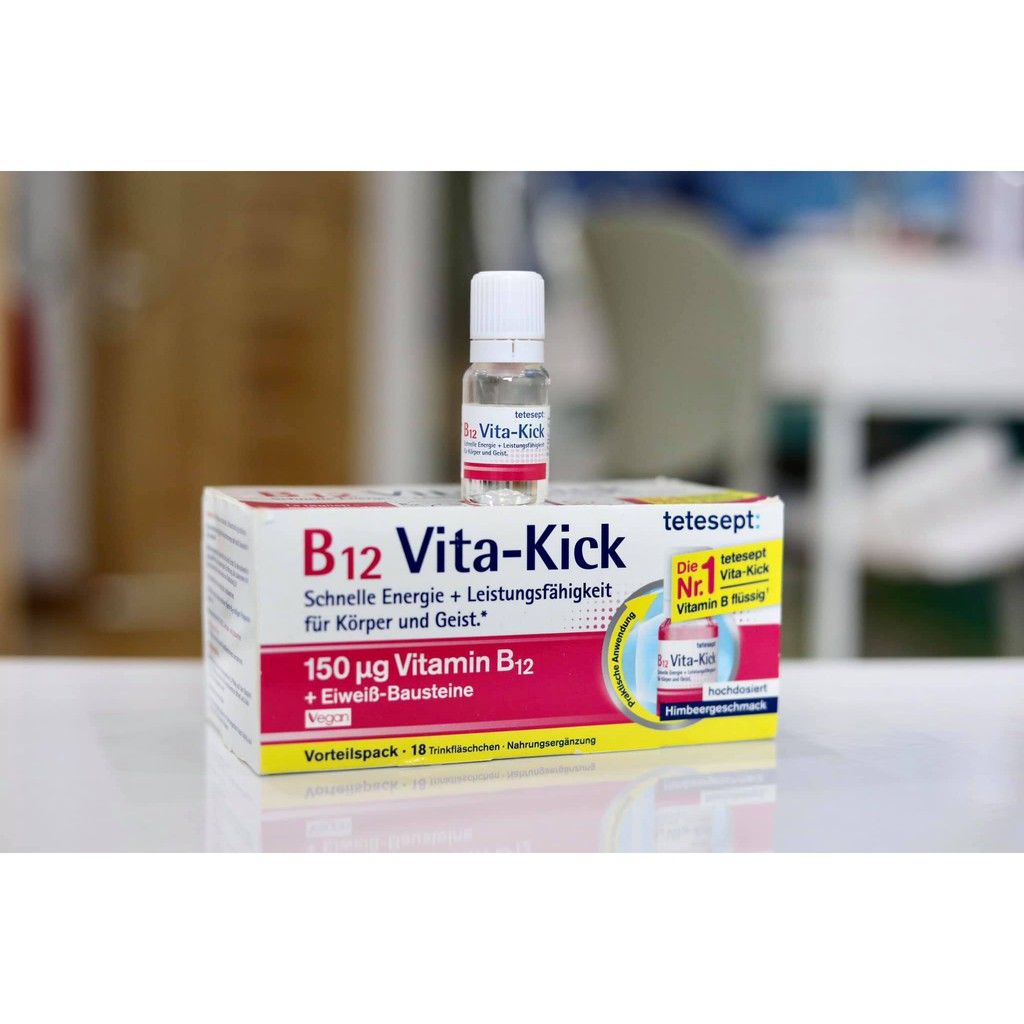 Hàng Đức B12 Vita-Kick tetesept hộp 18 ống